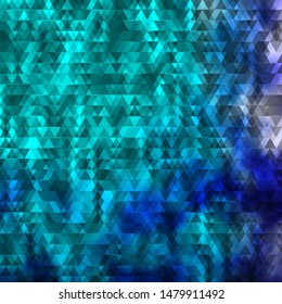 Light Pink, Blue vector backdrop with lines, triangles. Smart design in abstract style with gradient triangles. Pattern for websites.