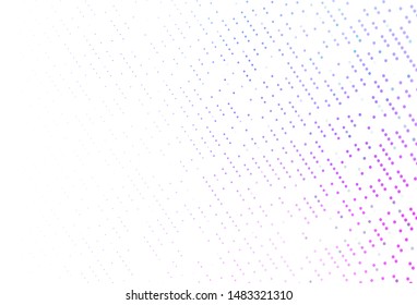 Light Pink, Blue vector backdrop with dots. Abstract illustration with colored bubbles in nature style. Pattern of water, rain drops.