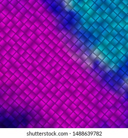 Light Pink, Blue vector backdrop with rectangles. Illustration with a set of gradient rectangles. Best design for your ad, poster, banner.
