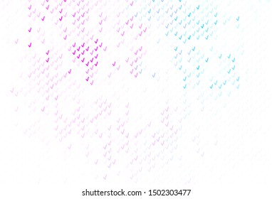 Light Pink, Blue vector backdrop with curved lines. Modern gradient abstract illustration with bandy lines. The best colorful design for your business.