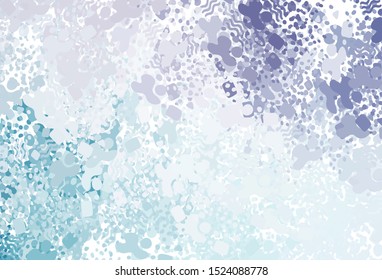 Light Pink, Blue vector backdrop with memphis shapes. Modern abstract illustration with colorful random forms. Elegant design for wallpapers.