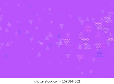 Light Pink, Blue vector backdrop with lines, circles. Beautiful illustration with circles, triangles in nature style. Modern template for landing page.