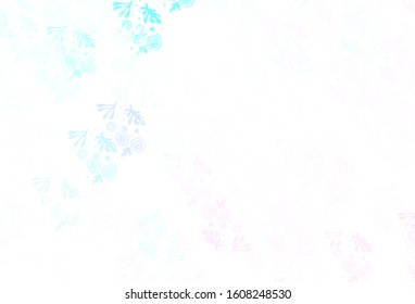 Light Pink, Blue vector backdrop with memphis shapes. Simple colorful illustration with abstract gradient shapes. Modern design for your business card.