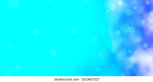 Light Pink, Blue vector backdrop with dots. Abstract illustration with colorful spots in nature style. Design for posters, banners.