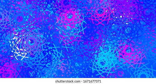 Light Pink, Blue vector backdrop with chaotic shapes. Simple design in abstract style with gradient forms. Elegant design for wallpaper set.