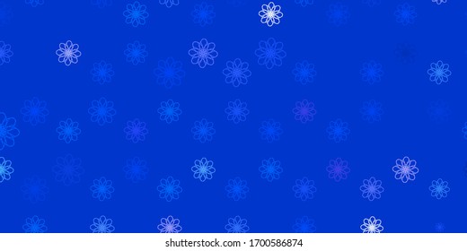 Light Pink, Blue vector backdrop with circular arc. Abstract illustration with bandy gradient lines. Template for cellphones.