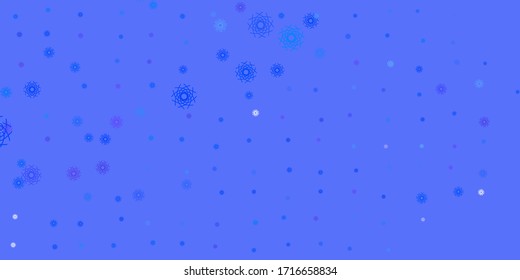 Light Pink, Blue vector backdrop with chaotic shapes. Colorful illustration with simple gradient shapes. Simple illustration for your web site.