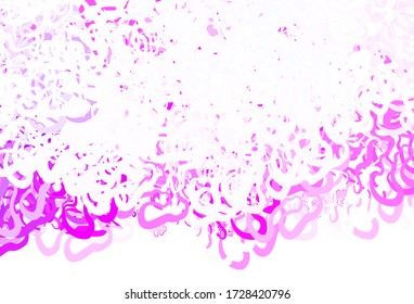 Light Pink, Blue vector backdrop with wry lines. Brand new colorful illustration in simple style. Abstract style for your business design.