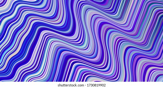 Light Pink, Blue vector backdrop with wry lines. Colorful illustration in simple style with gradient. Pattern for your business design.