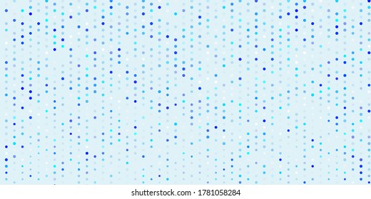 Light pink, blue vector backdrop with dots. Abstract illustration with colorful spots in nature style. Pattern for business ads.