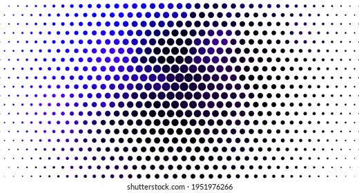 Fondo vector azul rosa claro con puntos. Resumen de diseño decorativo en estilo gradiente con burbujas. Patrón para anuncios comerciales.