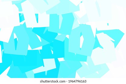 Light Pink, Blue vector backdrop with hexagons. Illustration of colored hexagons on blur surface. Pattern for texture of wallpapers.