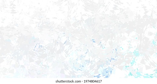 Light pink, blue vector backdrop with triangles, lines. Web material illustration with colorful abstract triangles. An easy addition to your commertials.