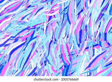 Light Pink, Blue vector backdrop with memphis shapes. Simple colorful illustration with abstract gradient shapes. Elegant design for wallpapers.