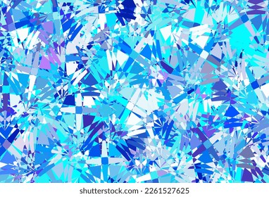 Light Pink, Blue vector backdrop with triangles, lines. Simple design in abstract style with triangles, lines. Template for commercials.