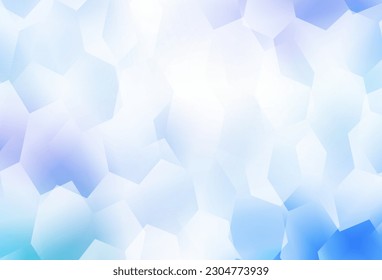Light Pink, Blue vector backdrop with hexagons. Abstract illustration with colorful hexagons. Design for website posters, banners.
