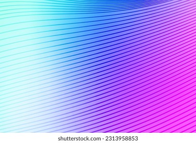 Light Pink, Blue vector backdrop with wry lines. A shining illustration, which consists of curved lines. Texture for booklets, leaflets.