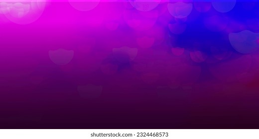 Light Pink, Blue vector backdrop with circles. Glitter abstract illustration with colorful drops. Pattern for business ads.