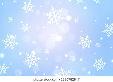 Light Pink, Blue vector backdrop in holiday style. Modern abstract Christmas mood shapes. Pattern for booklets, leaflets of education.