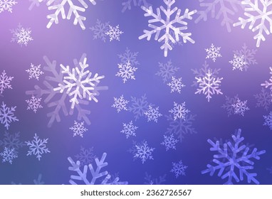 Light Pink, Blue vector backdrop in holiday style. A colorful design in Christmas style with gradient. Best design for a college poster, banner.