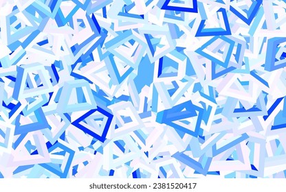 Light Pink, Blue vector backdrop with memphis shapes. Modern abstract illustration with colorful random forms. Best smart design for your business.