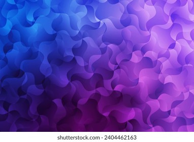 Light Pink, Blue vector backdrop with curved lines. Brand new colorful illustration in curved style. Brand new design for your ad.
