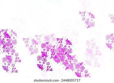 Rosa claro, fondo de Vector azul con Formas de memphis. Ilustración colorida simple con Formas de degradado abstracto. Diseño elegante para Fondos de pantalla.