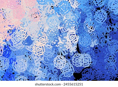 Light Pink, Blue vector backdrop with memphis shapes. Simple colorful illustration with abstract gradient shapes. Simple design for your web site.