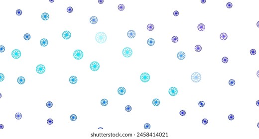 Hellrosa, blaue Vektorgrafik mit Punkten. Abstraktes Dekorationsdesign im Gradientenstil mit Blasen. Neue Vorlage für ein brandes Buch.