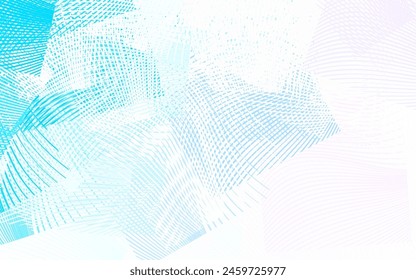 Light Pink, Blue vector backdrop with wry lines. Glitter abstract illustration with wry lines. Brand new design for your ad.