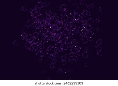 Light Pink, Blue vector backdrop with dots. Blurred decorative design in abstract style with bubbles. Design for business adverts.