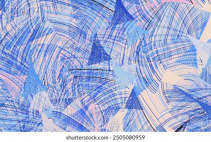 Light Pink, Blue vector backdrop with memphis shapes.