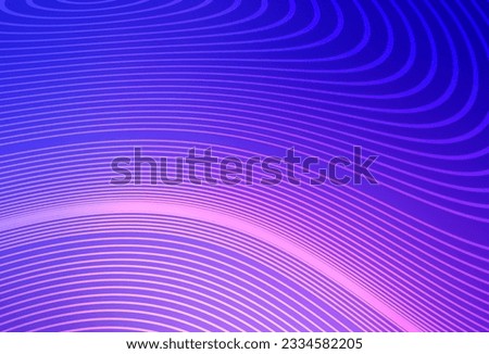 Light Pink, Blue vector backdrop with bent lines. An elegant bright illustration with gradient lines. Simple template for your design.