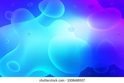 Light Pink, Blue vector background with bent ribbons. Shining crooked illustration in memphis style. The elegant pattern for brand book.