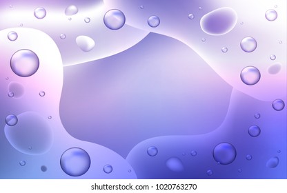 Light Pink, Blue vector background with bent lines. Shining illustration, which consist of blurred lines, circles. Pattern for your business design.