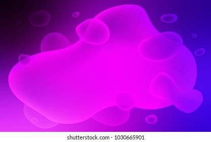 Light Pink, Blue vector background with lava shapes. Glitter abstract illustration with wry lines. A new texture for your  ad, booklets, leaflets.