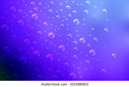 Light Pink, Blue vector background with dots. Illustration with set of shining colorful abstract circles. The pattern can be used for aqua ad, booklets.