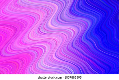 Light Pink, Blue vector background with curved circles. A sample with blurred bubble shapes. The elegant pattern for brand book.
