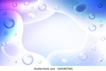 Light Pink, Blue vector background with bent lines. Modern gradient abstract illustration with bandy lines. The template for cell phone backgrounds.