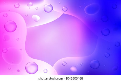 Light Pink, Blue vector background with abstract circles. Shining illustration, which consist of blurred lines, circles. A completely new template for your business design.