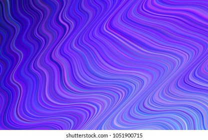 Light Pink, Blue vector background with liquid shapes. Colorful abstract illustration with gradient lines. A completely new template for your business design.