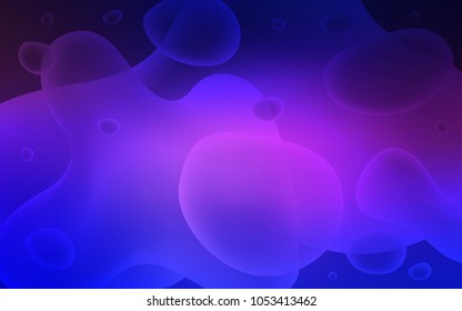 Light Pink, Blue vector background with lava shapes. Brand-new colored illustration in memphis style with gradient. A completely new template for your business design.