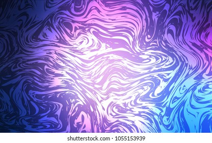 Light Pink, Blue vector background with abstract circles. Creative geometric illustration in marble style with gradient. A completely new memphis design for your business.