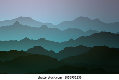 Light Pink, Blue vector background with lamp shapes. Brand-new colored illustration in mountain style with gradient. Mountain style for your business design.