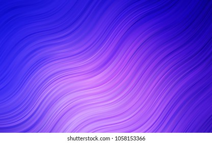 Light Pink, Blue vector background with curved circles. A vague circumflex abstract illustration with gradient. A completely new template for your business design.