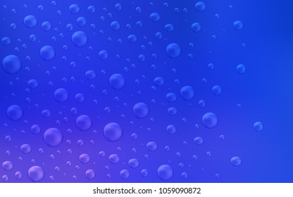 Light Pink, Blue vector background with bubbles. Modern abstract illustration with colorful water drops. Beautiful design for your business natural advert.
