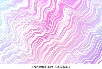 Light Pink, Blue vector background with abstract lines. Geometric illustration in marble style with gradient.  Textured wave pattern for backgrounds.