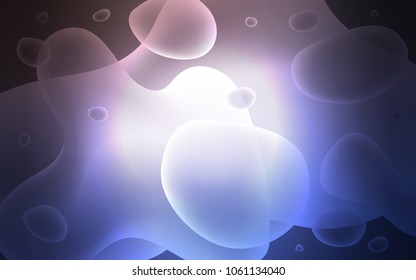Light Pink, Blue vector background with lamp shapes. Glitter abstract illustration with wry lines. The elegant pattern for brand book.