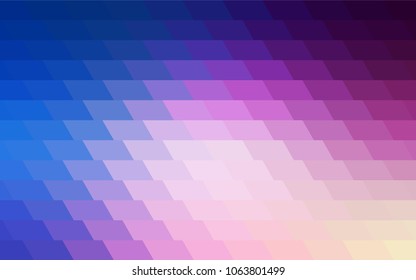 Light Pink, Blue vector background of rectangles and squares. Style quilt and blanket. Geometrical rectangular pattern. Repeating pattern with rectangle shapes.
