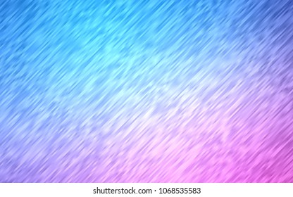 Light Pink, Blue vector background with straight lines. Modern geometrical abstract illustration with staves. The pattern can be used for busines ad, booklets, leaflets